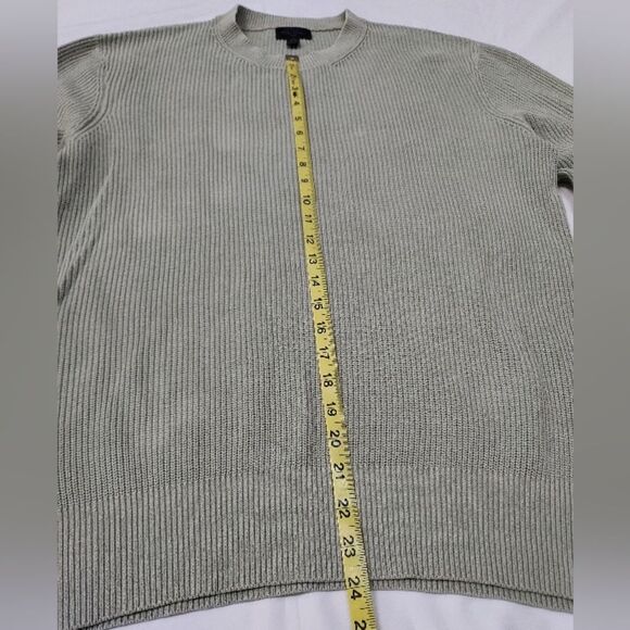 Magaschoni Man Cotton Crewneck Sweater Sage Mint M - Picture 10 of 12